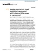 Resting-state BOLD signal variability is associated with individual differences in metacontrol