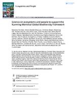 Science on ecosystems and people to support the Kunming-Montreal Global Biodiversity Framework