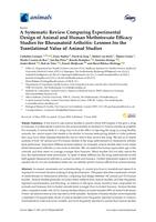 A systematic review comparing experimental design of animal and human methotrexate efficacy studies for rheumatoid arthritis