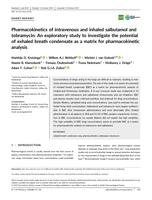 Pharmacokinetics of intravenous and inhaled salbutamol and tobramycin