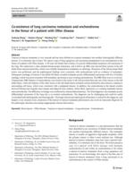 Co-existence of lung carcinoma metastasis and enchondroma in the femur of a patient with Ollier disease