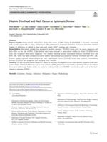 Vitamin D in head and neck cancer: a systematic review