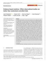 Evidence-based medicine-when observational studies are better than randomized controlled trials