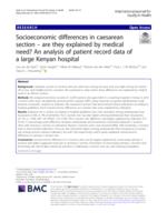 Socioeconomic differences in caesarean section - are they explained by medical need?