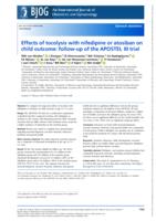 Effects of tocolysis with nifedipine or atosiban on child outcome