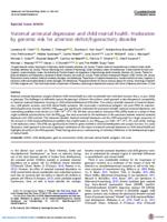 Maternal antenatal depression and child mental health