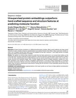 Unsupervised protein embeddings outperform hand-crafted sequence and structure features at predicting molecular function