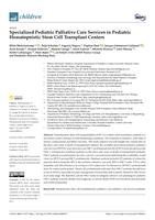 Specialized pediatric palliative care services in pediatric hematopoietic stem cell transplant centers