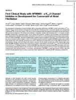 First clinical study with AP30663-a K(Ca)2 channel inhibitor in development for conversion of atrial fibrillation
