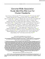 Genome-wide association study identifies risk loci for cluster headache