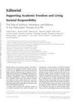 Supporting academic freedom and living societal responsibility the role of authors, reviewers, and editors in the publication process at EJPA