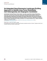 An integrated gene expression landscape profiling approach to identify lung tumor endothelial cell heterogeneity and angiogenic candidates (vol 37, pg 21.e1, 2020)