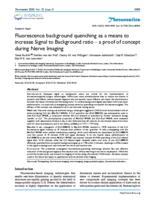 Fluorescence background quenching as a means to increase Signal to Background ratio - a proof of concept during Nerve Imaging