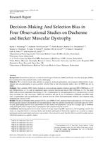 Decision-making and selection bias in four observational studies on Duchenne and Becker muscular dystrophy