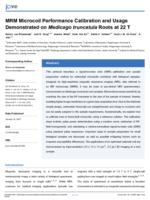 MRM microcoil performance calibration and usage demonstrated on Medicago truncatula roots at 22 T