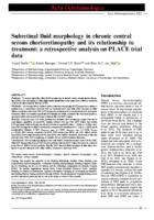 Subretinal fluid morphology in chronic central serous chorioretinopathy and its relationship to treatment
