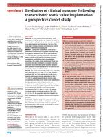 Predictors of clinical outcome following transcatheter aortic valve implantation