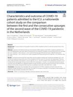 Characteristics and outcome of COVID-19 patients admitted to the ICU