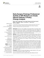 Early surgery prolongs professional activity in IDH mutant low-grade glioma patients