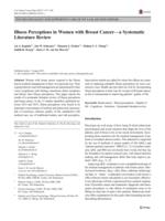 Illness Perceptions in Women with Breast Cancer-a Systematic Literature Review