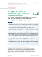 Prevalence, Treatment, and Prognosis of Tumor Thrombi in Renal Cell Carcinoma