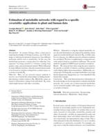 Estimation of metabolite networks with regard to a specific covariable: applications to plant and human data