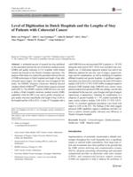 Level of Digitization in Dutch Hospitals and the Lengths of Stay of Patients with Colorectal Cancer