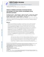 Vitamin A mediates conversion of monocyte-derived macrophages into tissue-resident macrophages during alternative activation