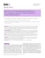 Short-term CTLA-4 blockade directly followed by PD-1 blockade in advanced melanoma patients: a single-center experience