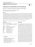 Targeting tumor-associated acidity in cancer immunotherapy