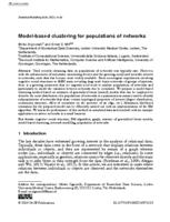 Model-based clustering for populations of networks