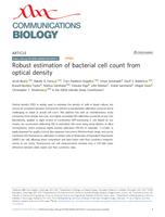 Robust estimation of bacterial cell count from optical density