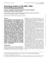 Functional analysis of the SRV-1 RNA frameshifting pseudoknot