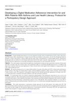 Developing a digital medication adherence intervention for and with patients with asthma and low health literacy