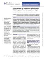 Concise review: the endothelial cell extracellular matrix regulates tissue homeostasis and repair