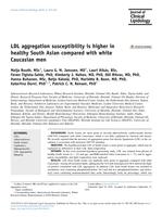 LDL aggregation susceptibility is higher in healthy South Asian compared with white Caucasian men