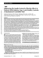 Influencing the insulin system by placebo effects in patients with diabetes type 2 and healthy controls
