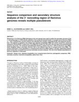 Sequence comparison and secondary structure analysis of the 3' noncoding region of flavivirus genomes reveals multiple pseudoknots