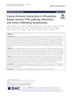 Cancer-immune interactions in ER-positive breast cancers