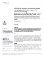 Appropriate empirical antibiotic therapy and mortality