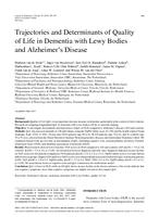 Trajectories and determinants of quality of life in dementia with Lewy bodies and Alzheimer's disease