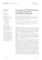 The impact of CYP2C19 genotype on phenoconversion by concomitant medication