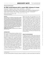 An RNA conformational shift in recent H5N1 influenza A viruses