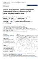 Linking internalizing and externalizing problems to warmth and negativity in observed dyadic parent-offspring communication