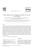 Phage display selects for amylases with improved low pH starch-binding