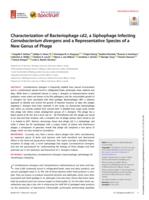 Characterization of bacteriophage cd2, a siphophage infecting Carnobacterium divergens and a representative species of a new genus of phage
