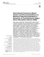 International consensus based review and recommendations for minimum reporting standards in research on transcutaneous vagus nerve stimulation (Version 2020)