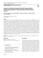 Improving collaboration between youth peer support workers and non-peer colleagues in child and adolescent mental health services