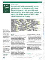 Educational readiness among health professionals in rheumatology