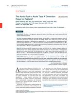 The aortic root in acute type A dissection